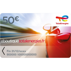 Carte cadeau carburant Jubileo TotalEnergies 50€