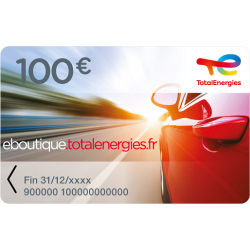 Carte cadeau de TotalEnergies 100 €