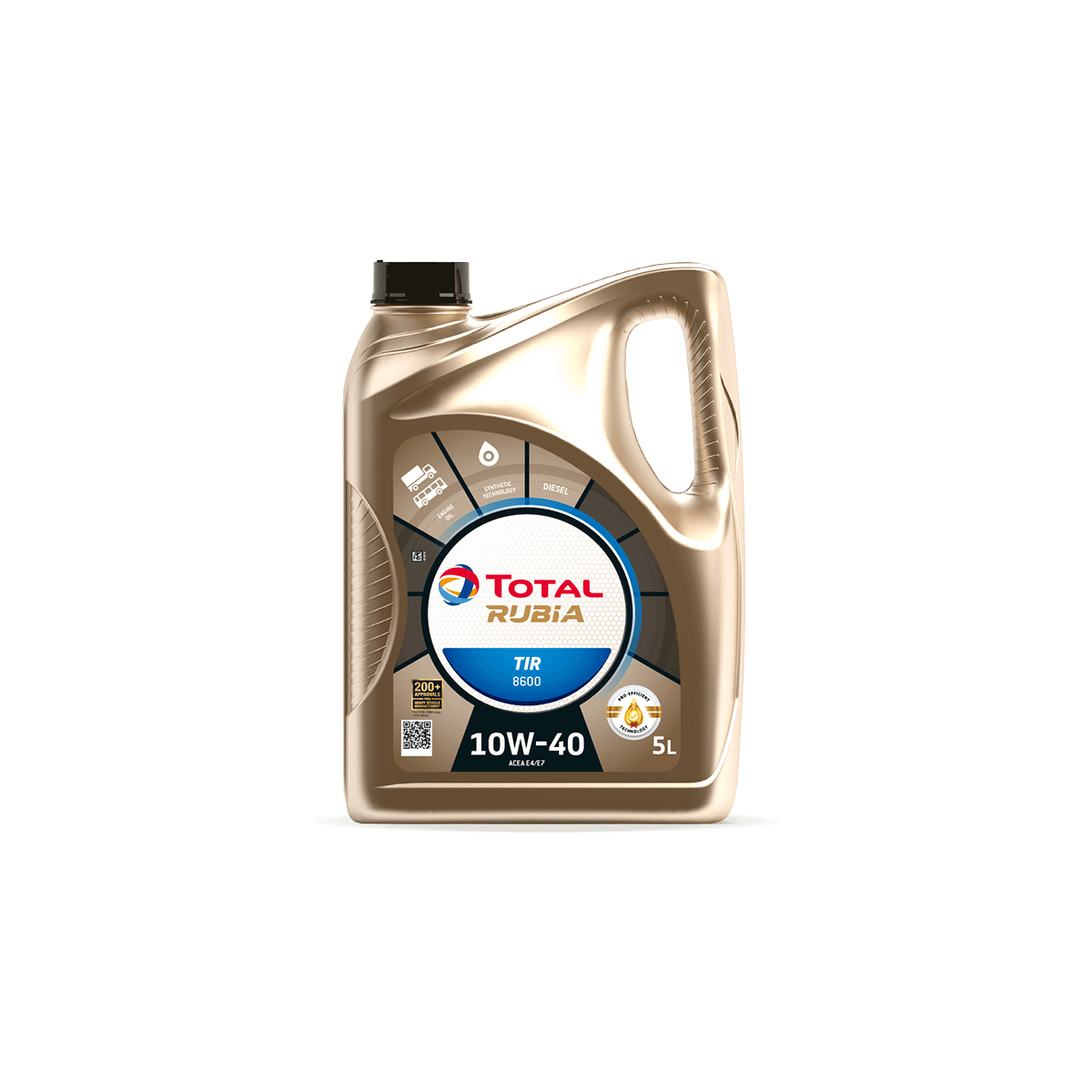 Huile moteur minérale Rubia Tir 8600 10W40 5L