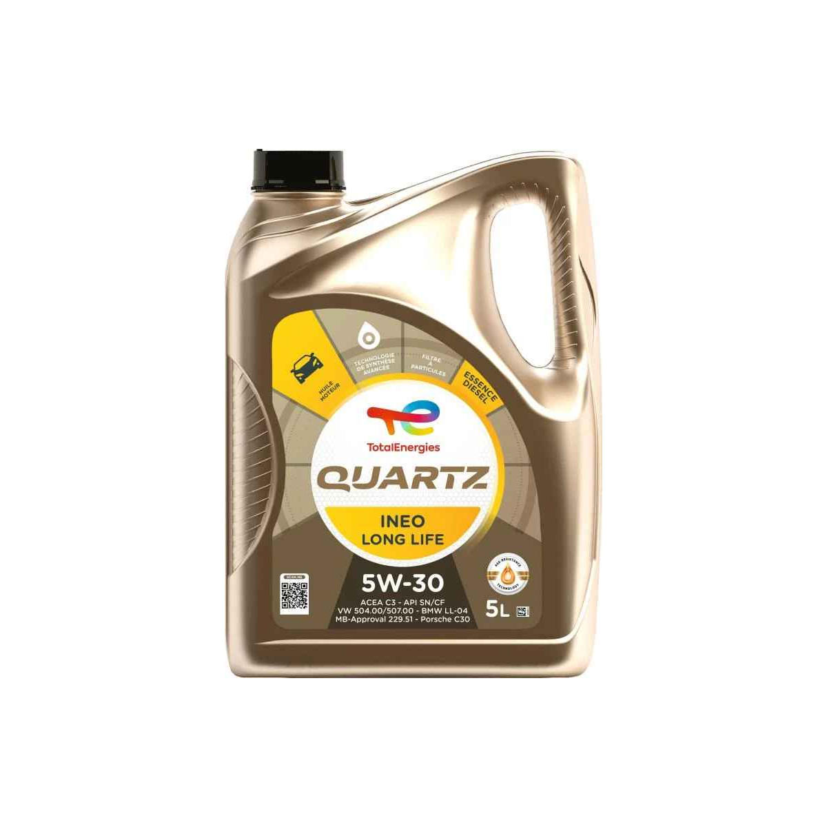 Huile moteur Quartz Ineo Long Life 5W-30 5L