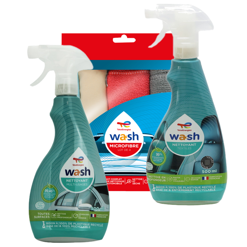 Pack nettoyant WASH intérieur textiles Pack nettoyant WASH intérieur textiles