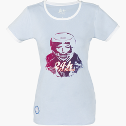 T-shirt Femme Pilote Officiel 24h Le Mans | 100% Coton Coupe Ajustée