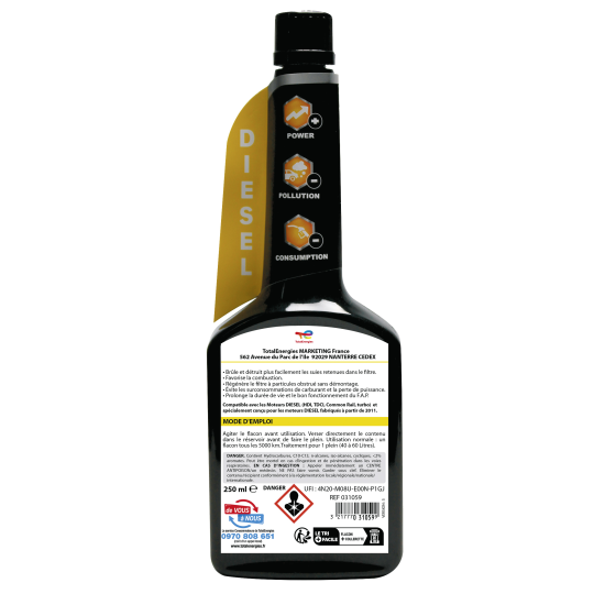 Nettoyant FAP diesel 250ml - E-Boutique TotalEnergies