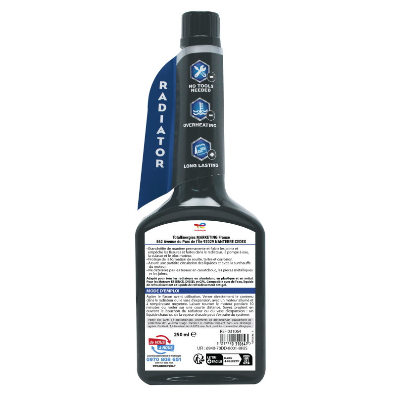 Anti fuite radiateur 250 ml - Eboutique TotalEnergies