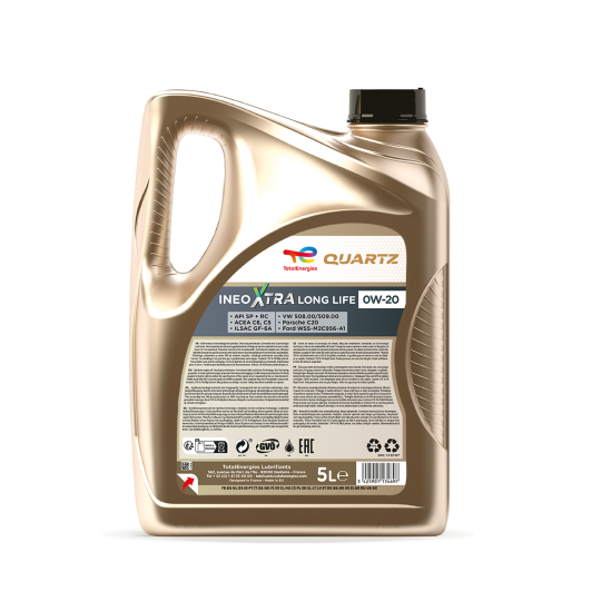 Huile moteur Quartz Ineo Xtra Long Life 0W-20 5L