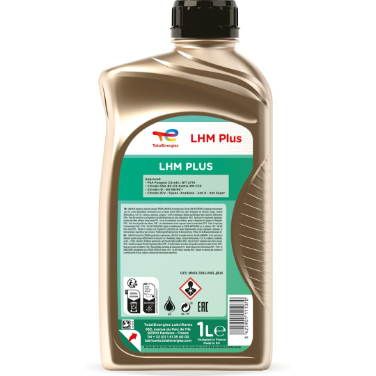 Fluide LHM Plus 1L Citroën pas cher - E-Boutique TotalEnergies