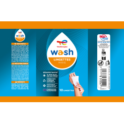 Lingettes mains désinfectantes WASH