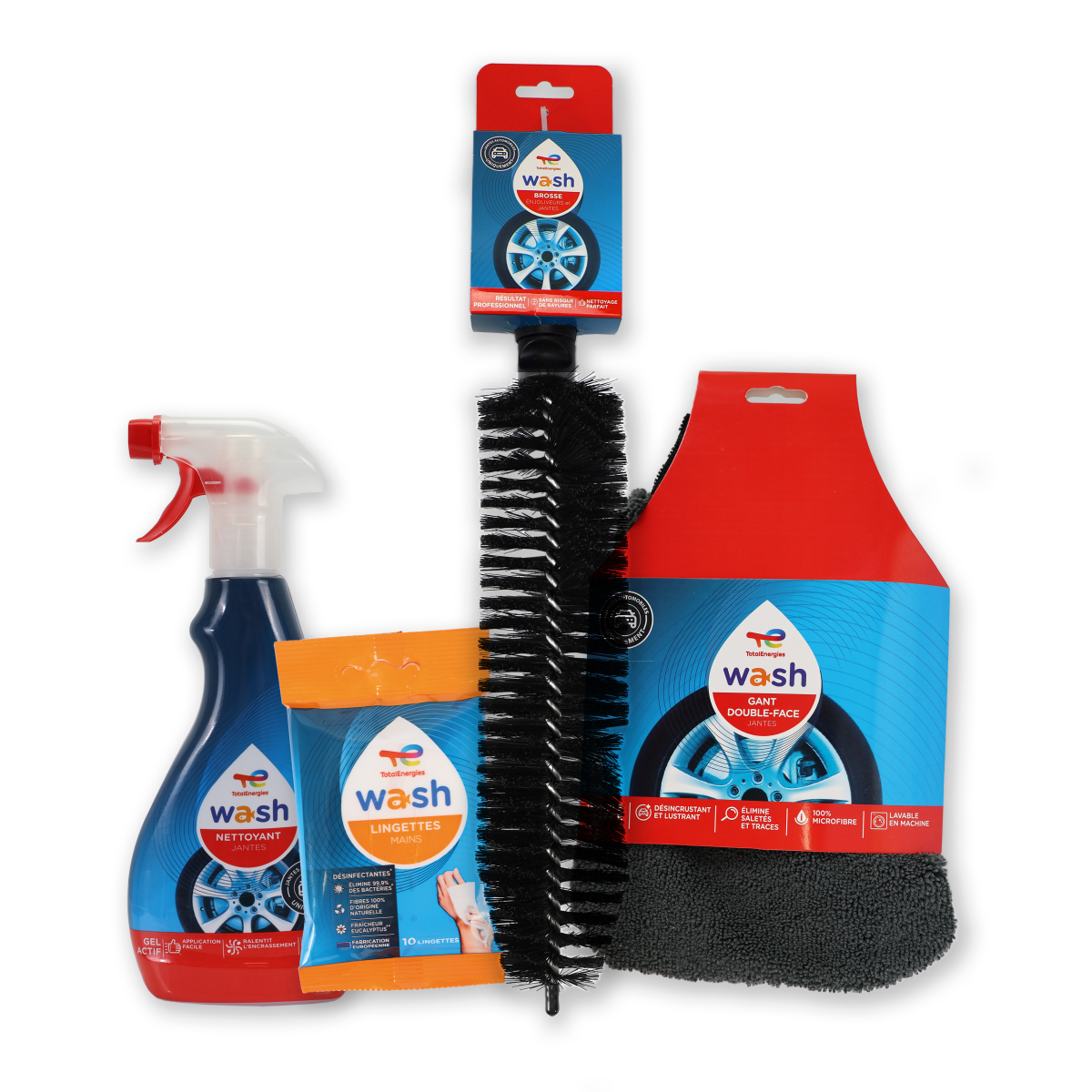 Pack nettoyant jantes et enjoliveurs