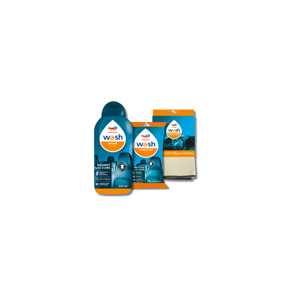 Pack nettoyant cuir WASH