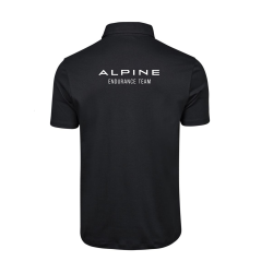 Polo Officiel Alpine x Elf Noir 2026 | Supima® Alpine Endurance Team