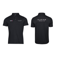 Polo Officiel Alpine x Elf Noir 2026 | Supima® Alpine Endurance Team