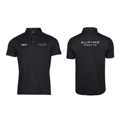 Polo Officiel Alpine x Elf Noir 2026 | Supima® Alpine Endurance Team