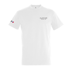 T-shirt Blanc Officiel Alpine x Elf 2026 | 100% Coton Alpine Endurance Team