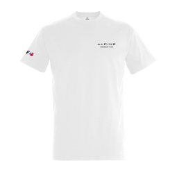 T-shirt Blanc Officiel Alpine x Elf 2026 | 100% Coton Alpine Endurance Team