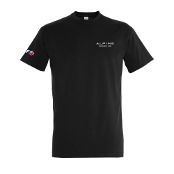 T-shirt Noir Officiel Alpine x Elf 2026 | 100% Coton Alpine Endurance Team