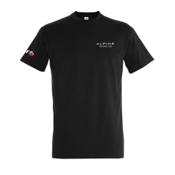 T-shirt Noir Officiel Alpine x Elf 2026 | 100% Coton Alpine Endurance Team