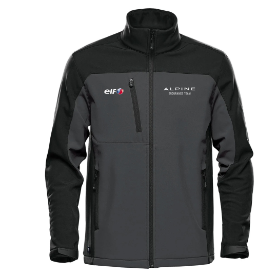 Softshell Performance Alpine x Elf 2026 Noir/Gris | Polyester Spandex Officiel