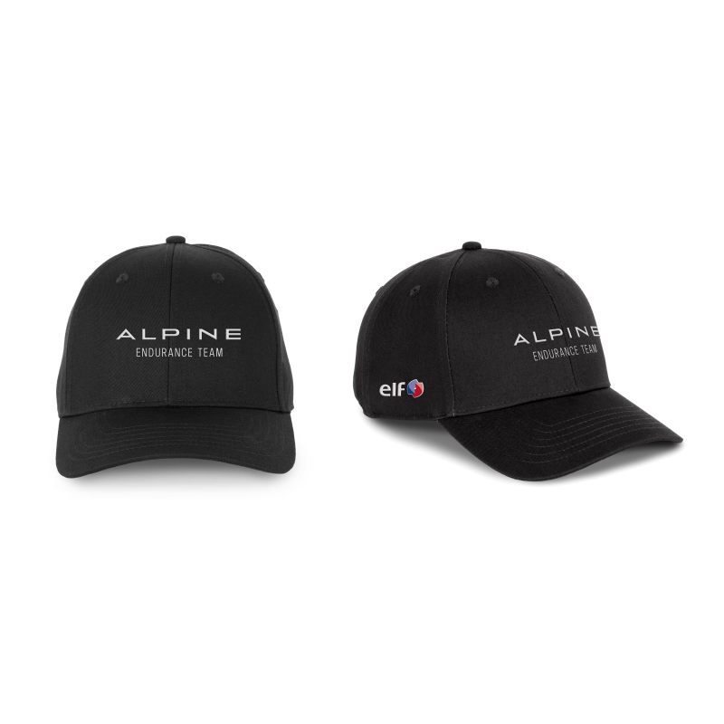 Casquette Officielle Alpine x Elf Noir 2026 | 100% Coton Alpine Endurance Team